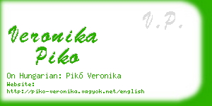 veronika piko business card