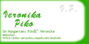 veronika piko business card